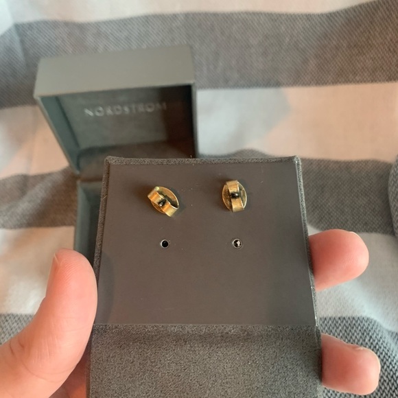 J. Crew Tortoiseshell ans Crystal Earrings - Picture 2 of 4